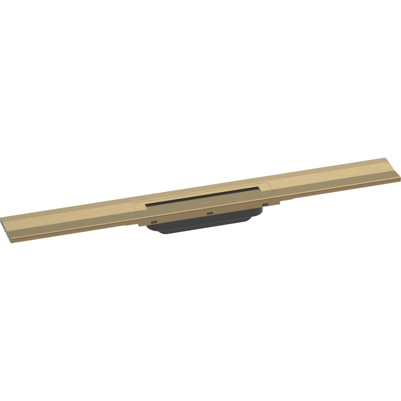 Caniveau de douche HANSGROHE linéaire 70 cm à découper pour montage mural bronze brossé 56050140 | Batinea
