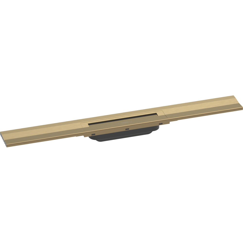 Caniveau de douche HANSGROHE linéaire 70 cm à découper pour montage mural bronze brossé 56050140 | Batinea