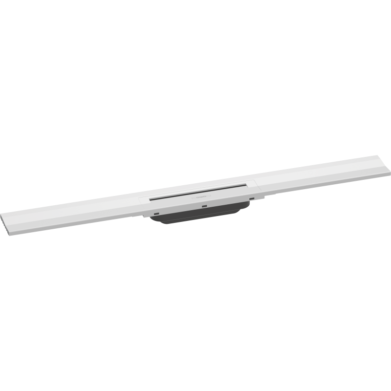 Caniveau de douche HANSGROHE linéaire 80 cm à découper pour montage mural blanc mat 56051700 | Batinea