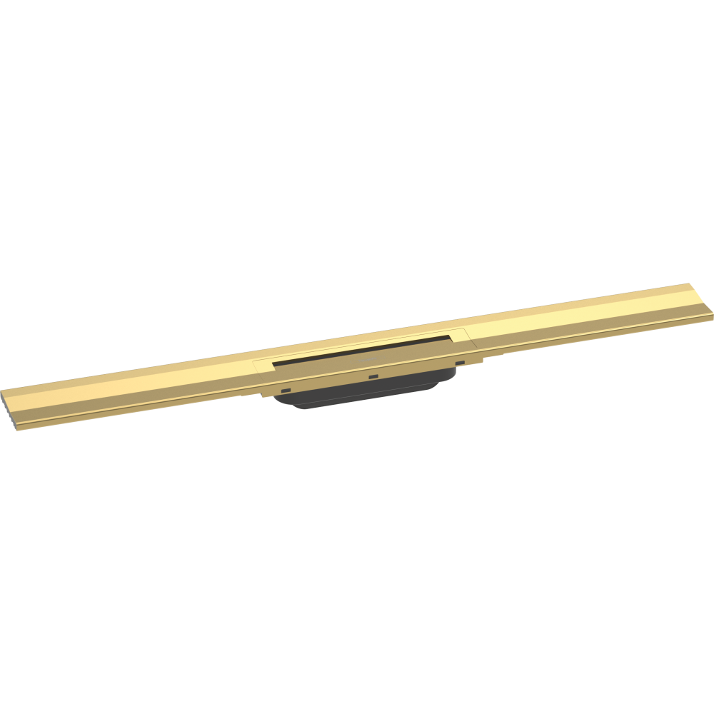 Caniveau de douche HANSGROHE linéaire 80 cm à découper pour montage mural aspect doré poli 56051990 | Batinea