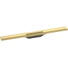 Caniveau de douche HANSGROHE linéaire 80 cm à découper pour montage mural aspect doré poli 56051990 | Batinea
