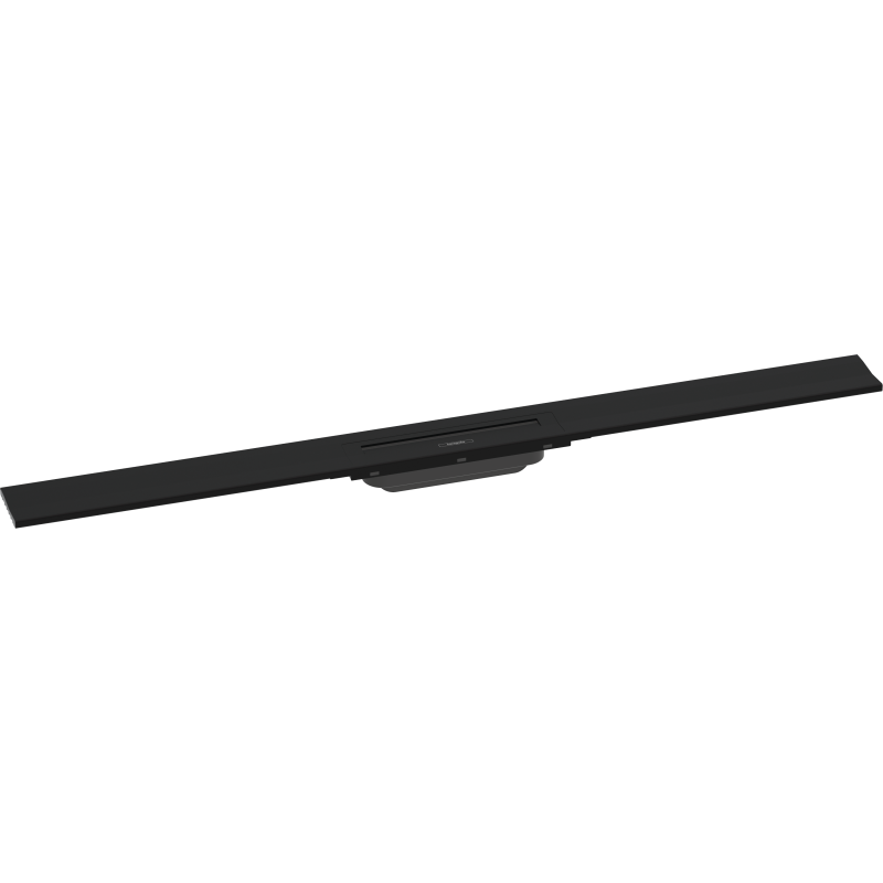 Caniveau de douche HANSGROHE linéaire 100 cm à découper pour montage mural noir mat 56053670 | Batinea