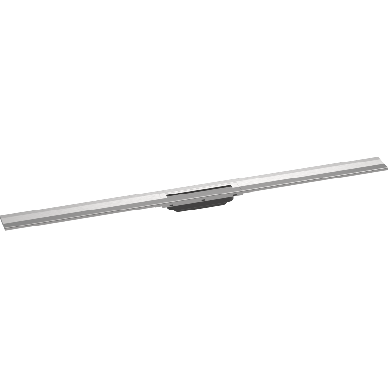 Caniveau de douche HANSGROHE linéaire 120 cm à découper pour montage mural acier inox 56054800 | Batinea