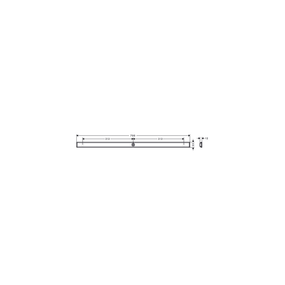 Barre mural HANSGROHE WallStoris 70 cm