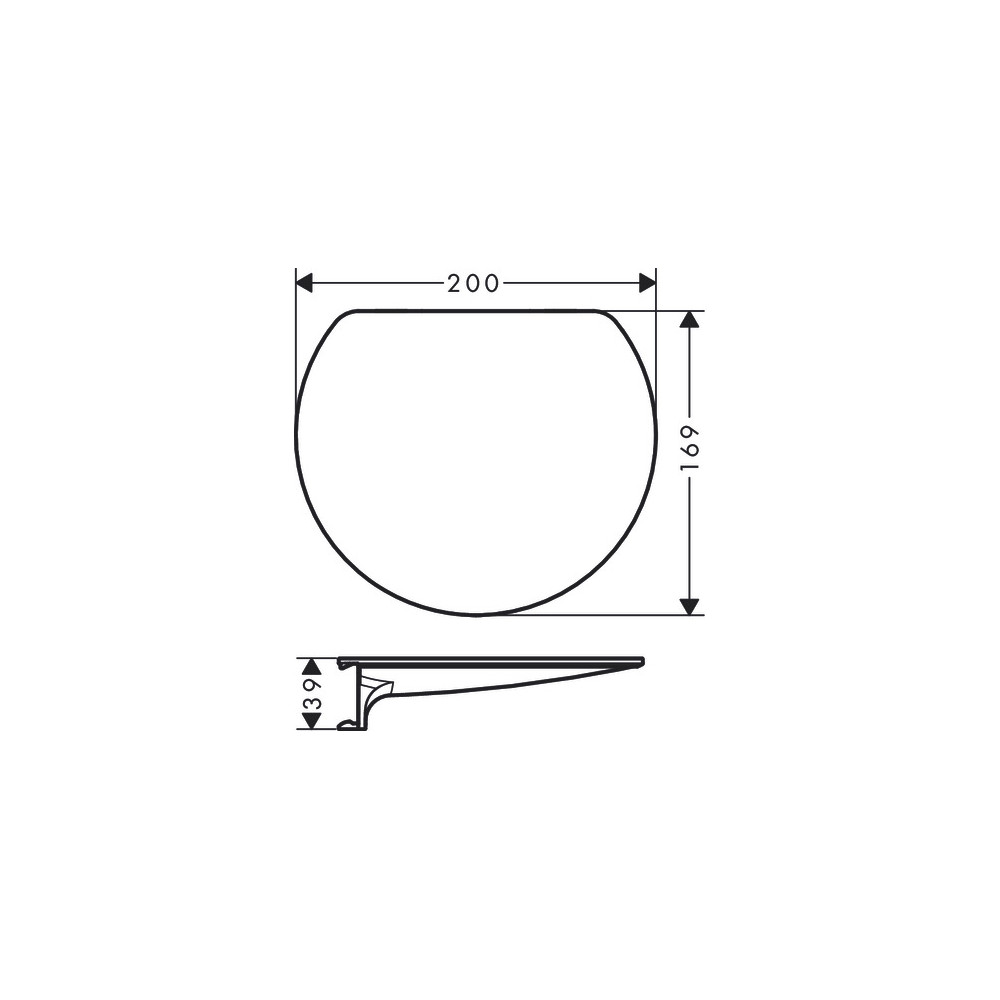 Tablette HANSGROHE WallStoris