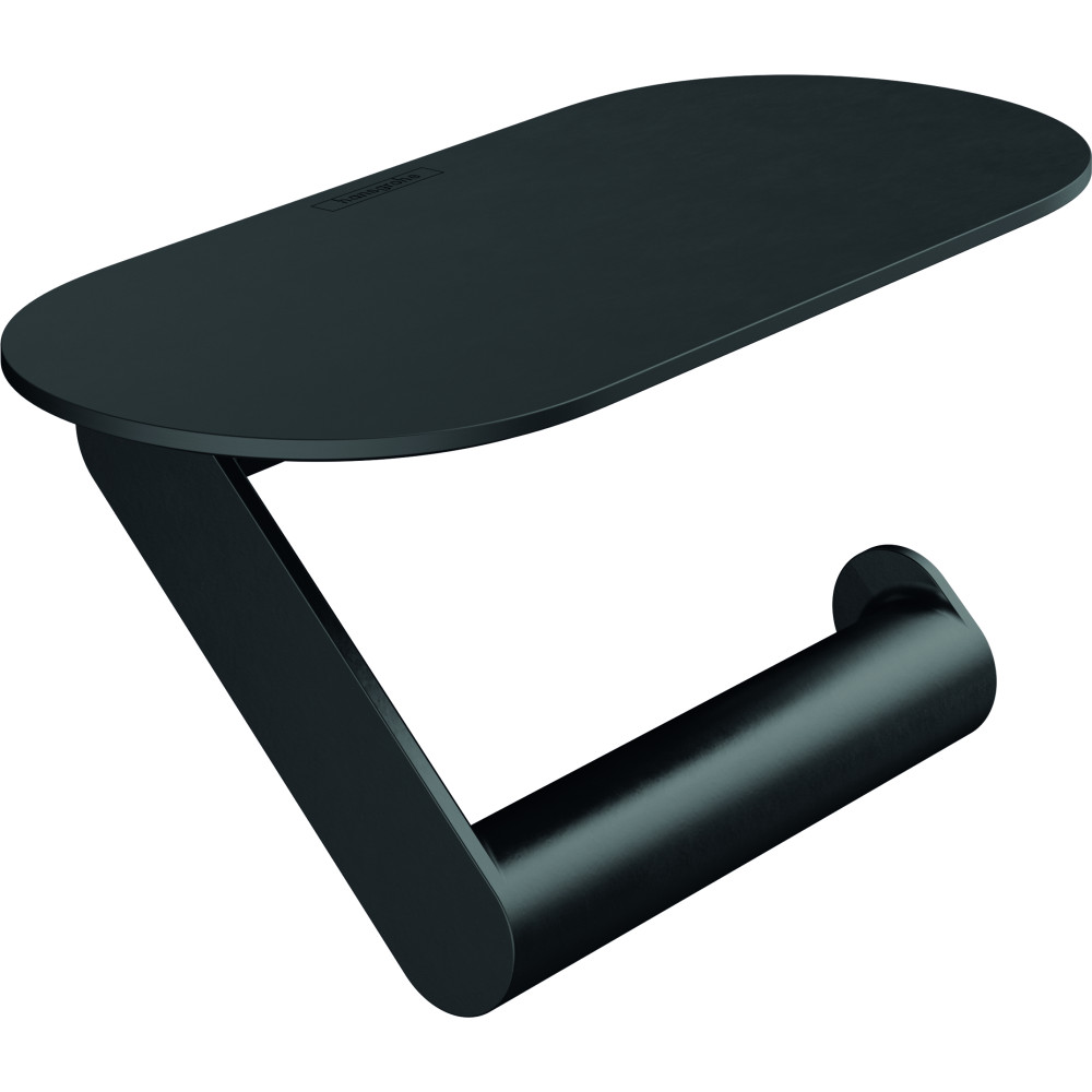 Porte-papier WC HANSGROHE avec tablette noir mat 27928670 | Batinea