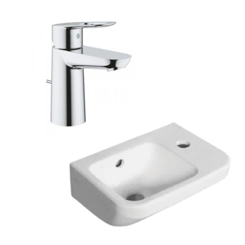 Lave main Villeroy et boch avec robinet Grohe