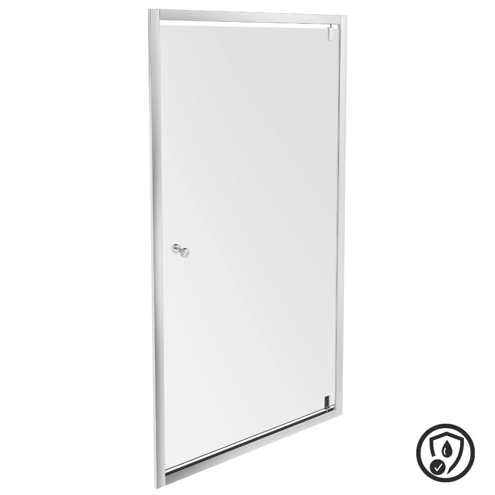 Porte pivotante réversible chrome Jacob Delafon Serenity 80