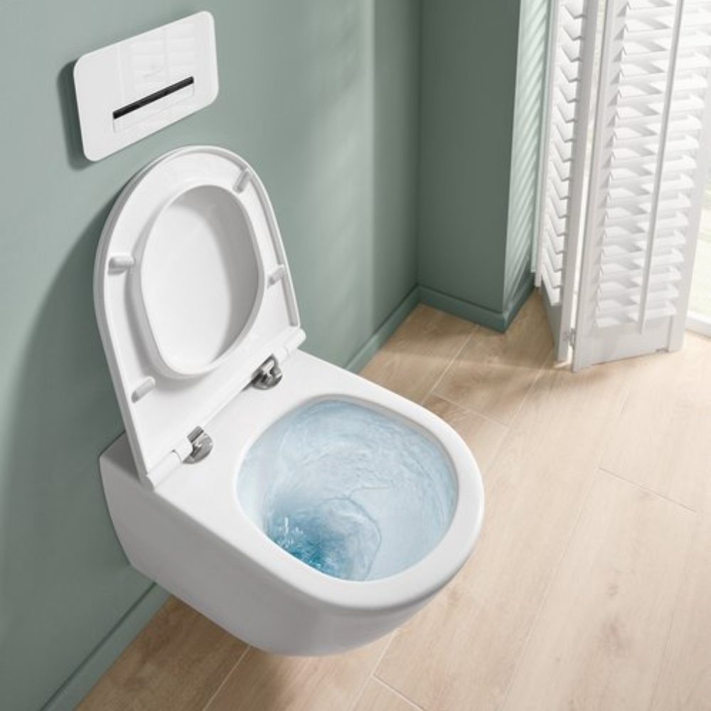 WC suspendu VILLEROY ET BOCH Universo avec abattant | Batinea