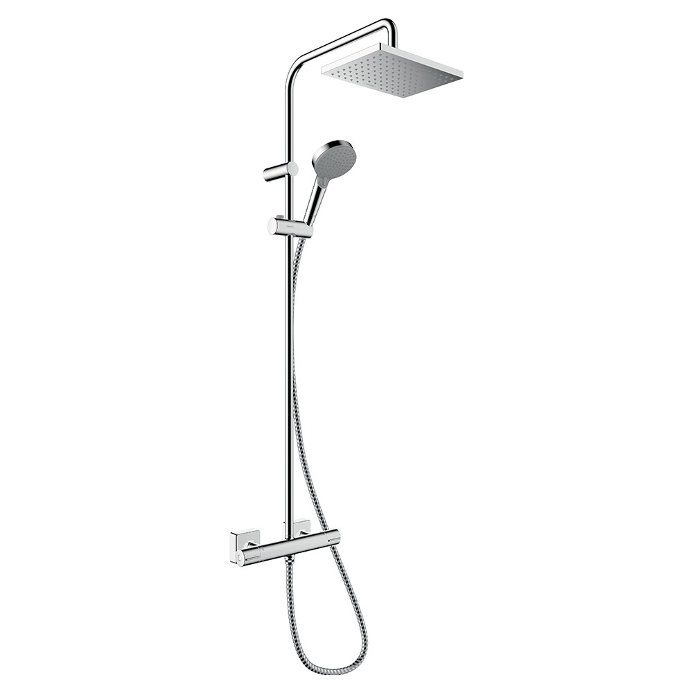 Colonne de douche thermostatique HANSGROHE Vernis Shape 230 Green chromé