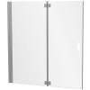 Pare bain-douche 120 cm, à poser en niche, Chrome Jacob Delafon