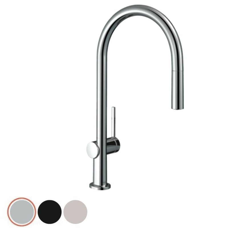 Mitigeur cuisine HANSGROHE Talis M54 210, douchette extractible, 1 jet