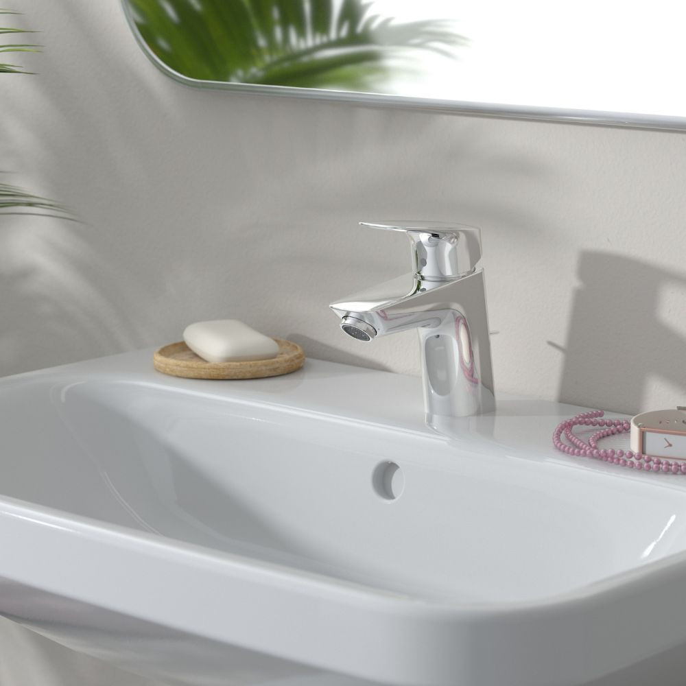 Mitigeur sur lavabo sans tirette