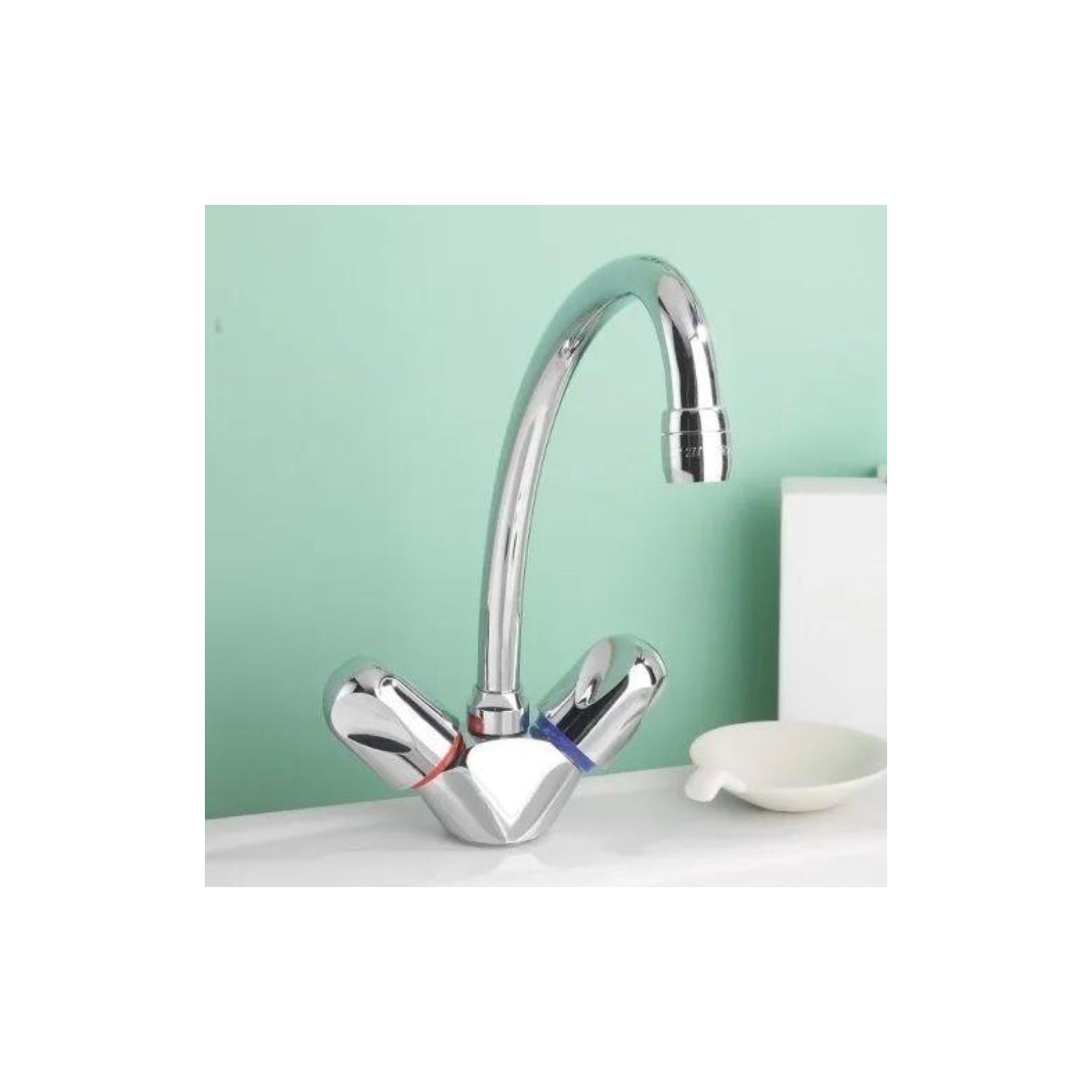 Robinet Mitigeur Bec Mobile Pour évier Cuisine - Chrome, Laiton, Style Moderne, Envoi De France