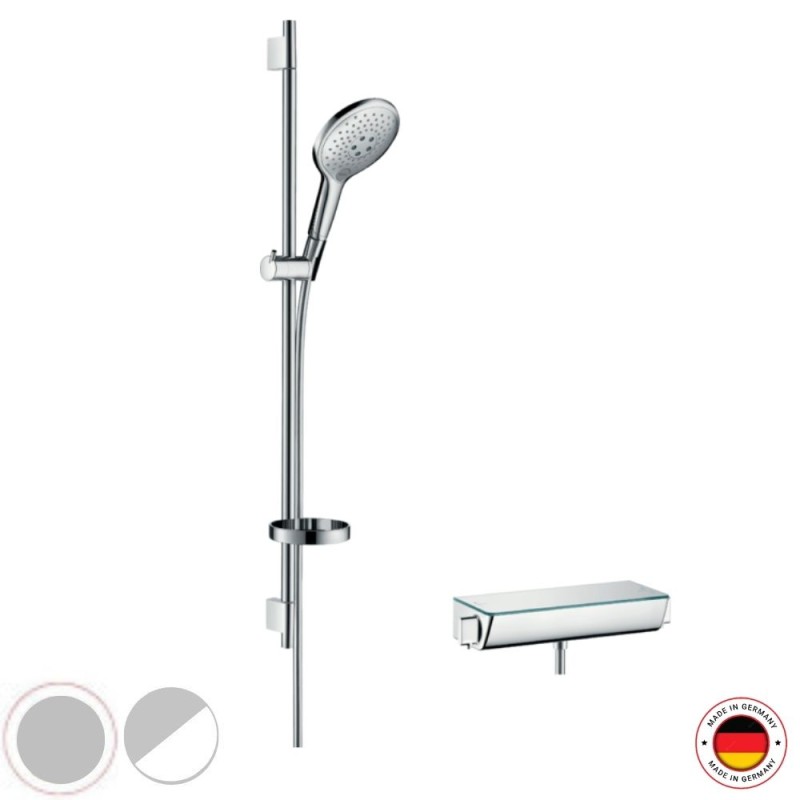 Ensemble douche HANSGROHE Raidance, mitigeur thermostatique + douchette à main 3 jets
