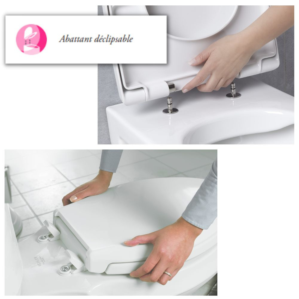 dé clipsable WC à poser Jacob Delafon Odeon up + abattant