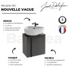 dimensions Meuble et lave-main nouvelle vague jacob delafon 1 porte à droite 45 cm