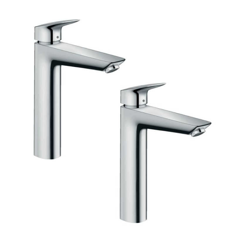 Lot de 2 mitigeurs lavabo HANSGROHE Logis 190 - Taille L