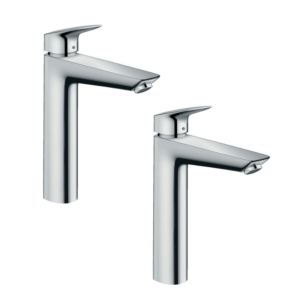 Lot de 2 mitigeurs lavabo HANSGROHE Logis 190 - Taille L