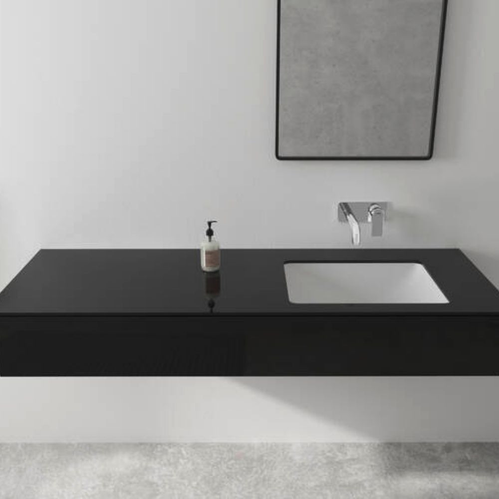 Mitigeur lavabo encastré mural HANSGROHE Vernis Shape, EcoSmart  chrome
