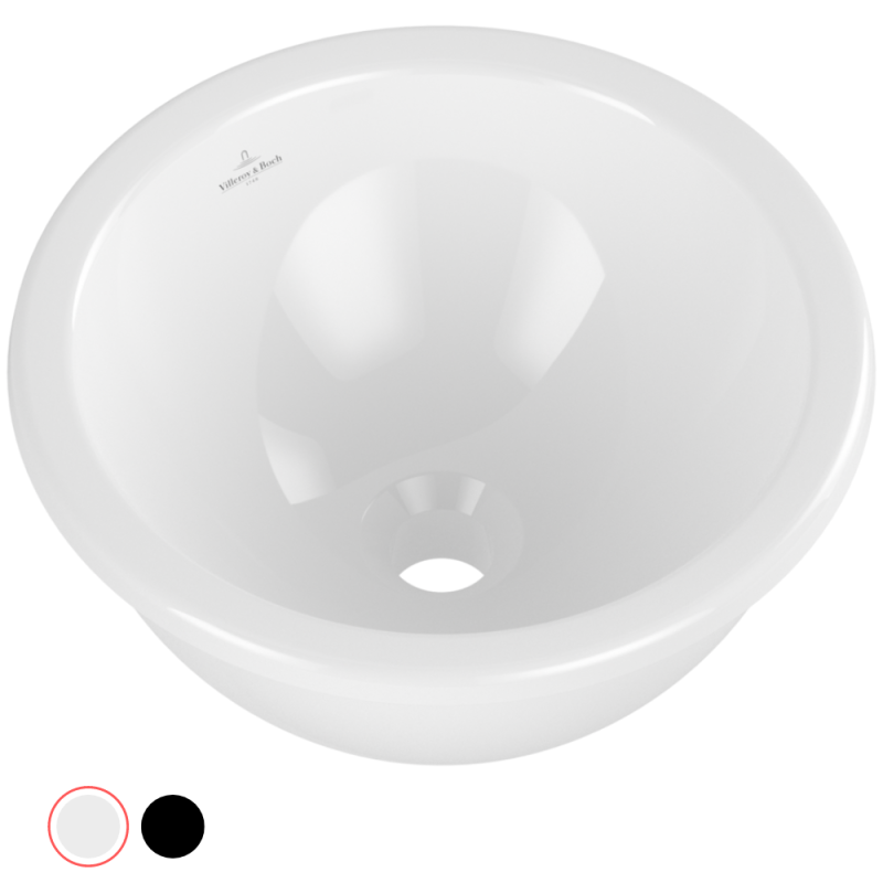 Vasque ronde à encastrer par-dessous VILLEROY ET BOCH Loop & Friends TitanCeram