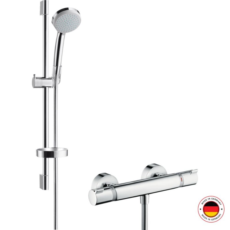 Ensemble douche HANSGROHE Croma + mitigeur thermostatique Vario
