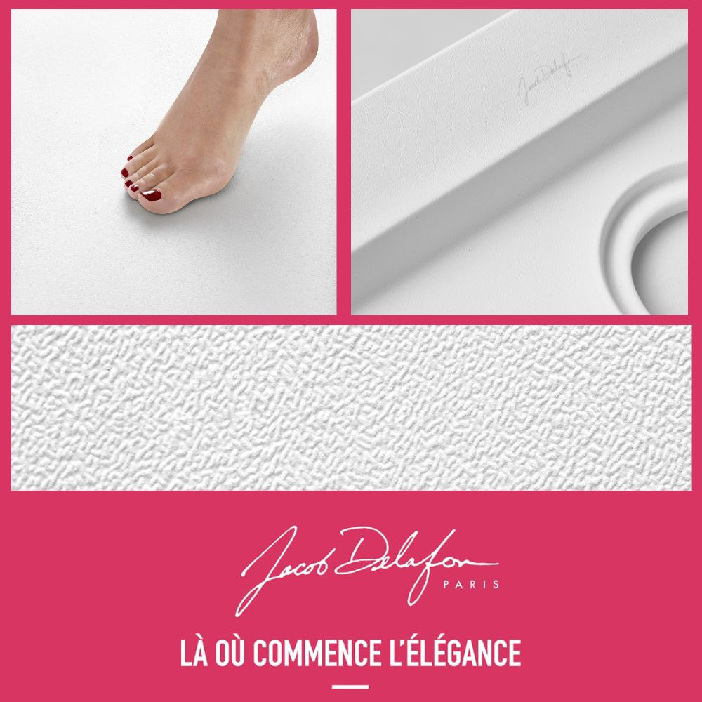 Receveur antidérapant 100 x 80 JACOB DELAFON 