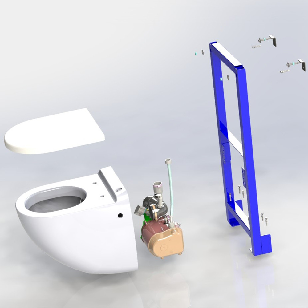 WC broyeur suspendu WATERMATIC W40SP