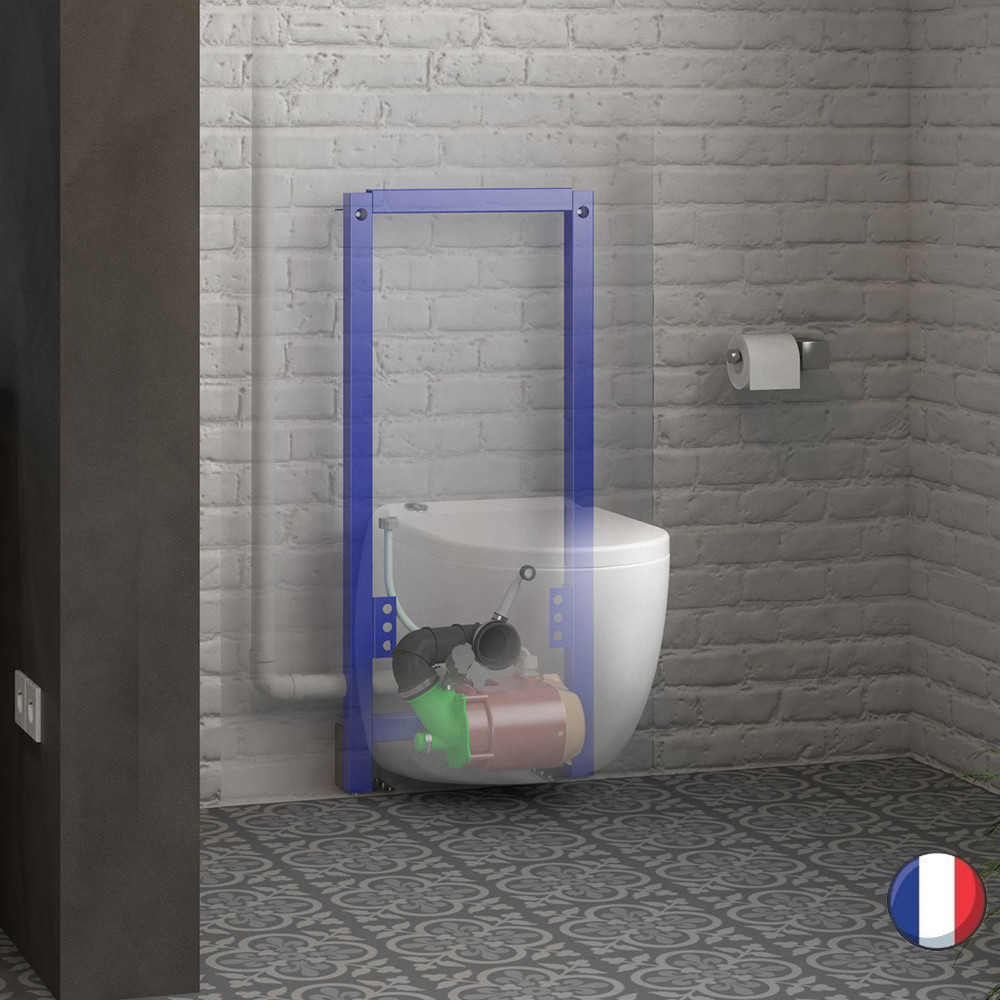 WC broyeur suspendu WATERMATIC W40SP avec abattant