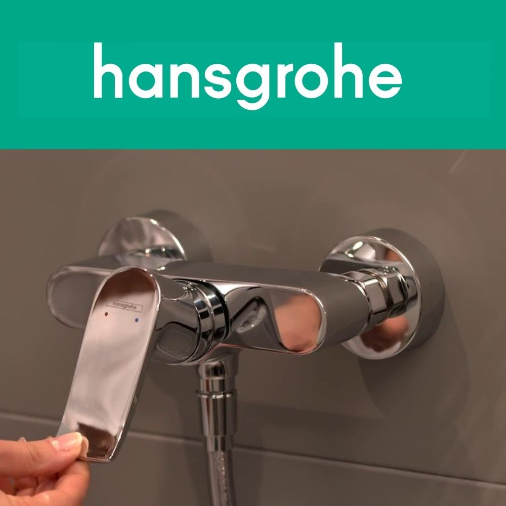 Mitigeur de douche Hansgrohe Metris + pommeau de douche rond 2 jets vario  