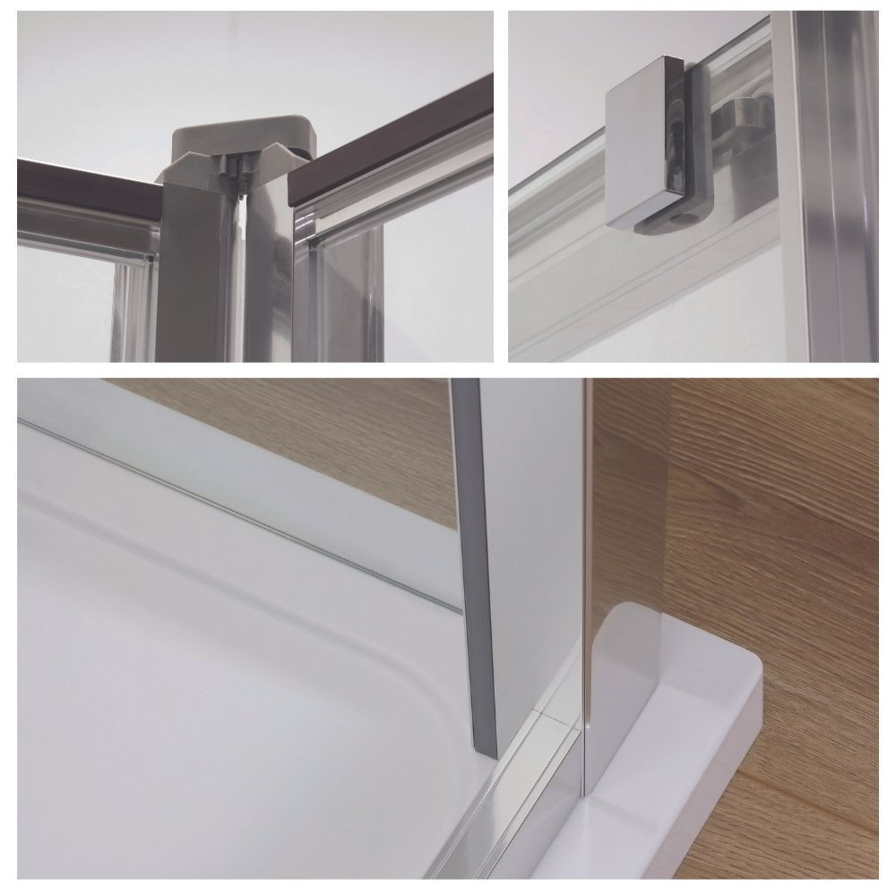 Receveur Jacob Delafon Ipso 120x80 cm avec porte coulissante  