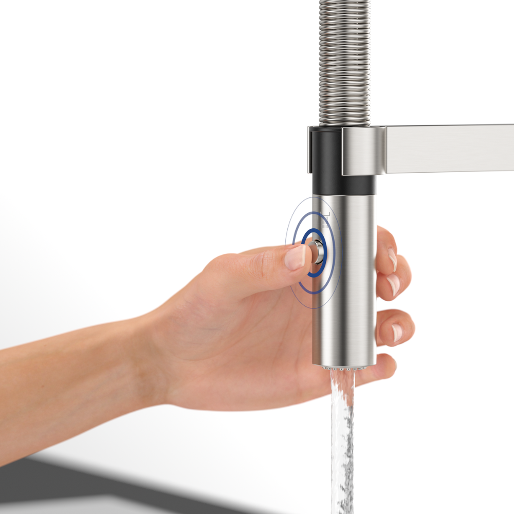 Robinet cuisine VILLEROY ET BOCH Steel expert 2.0 | Batinea
