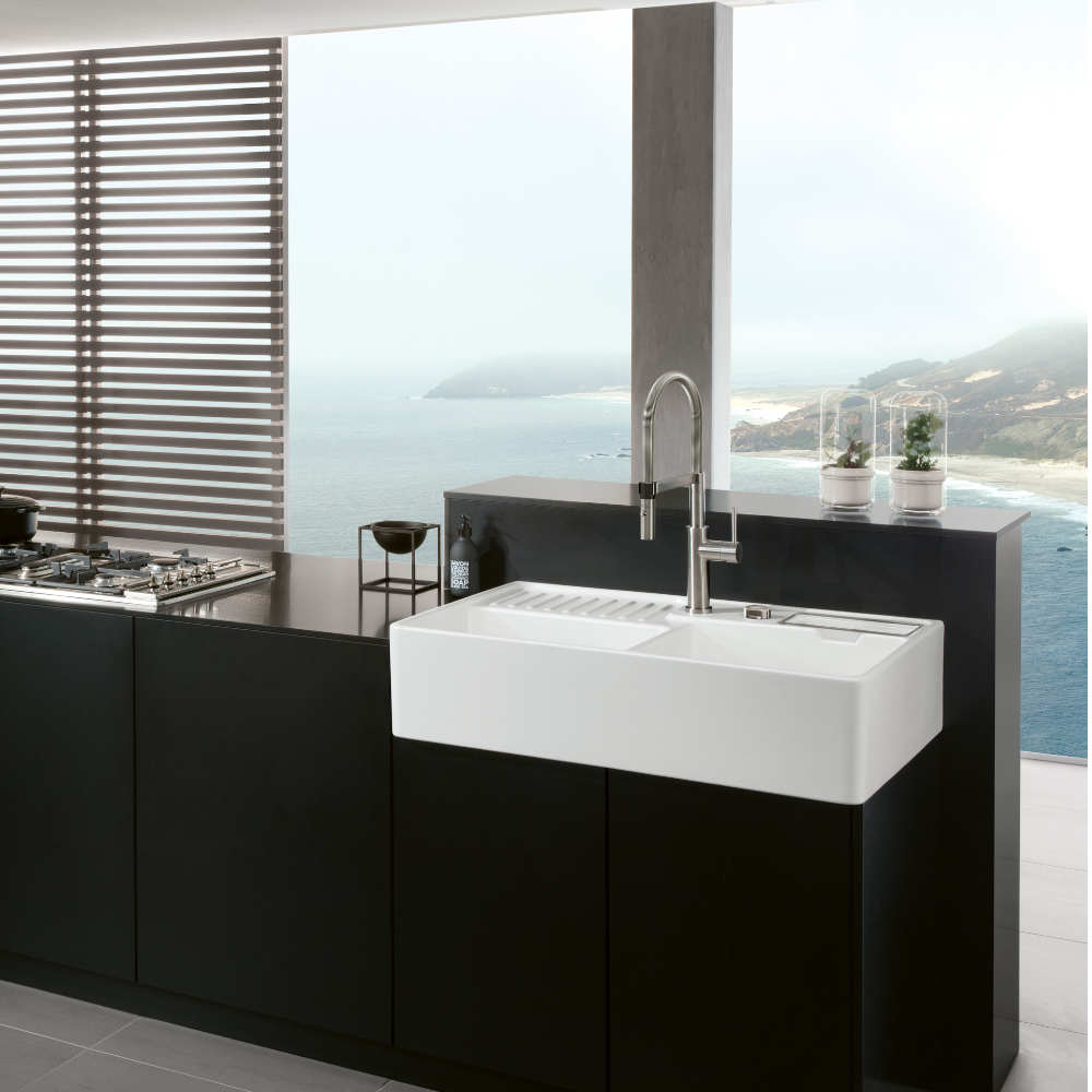 Robinet cuisine VILLEROY ET BOCH Steel expert 2.0 | Batinea