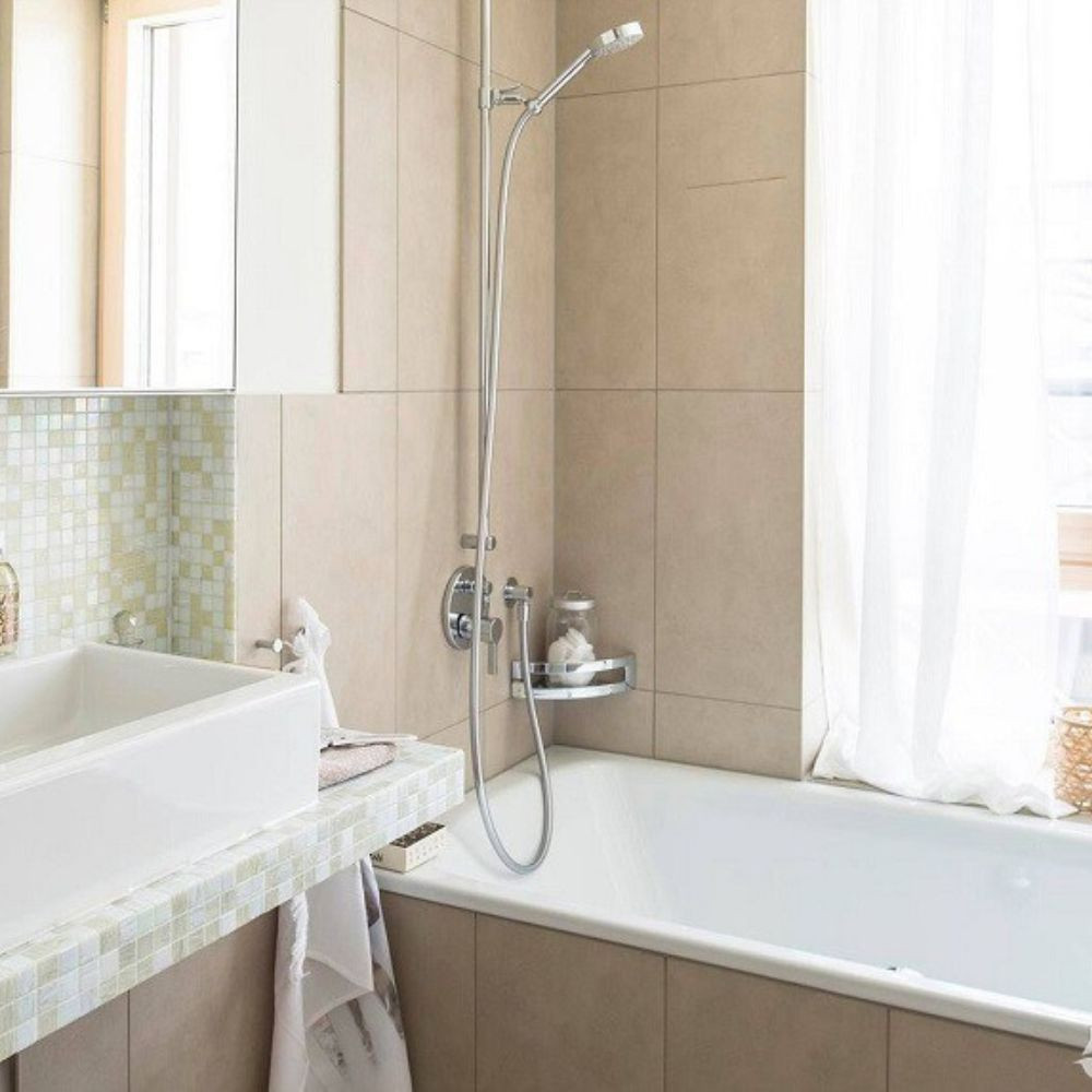Facade Hansgrohe pour mitigeur bain/douche Metris S encastré chromé
