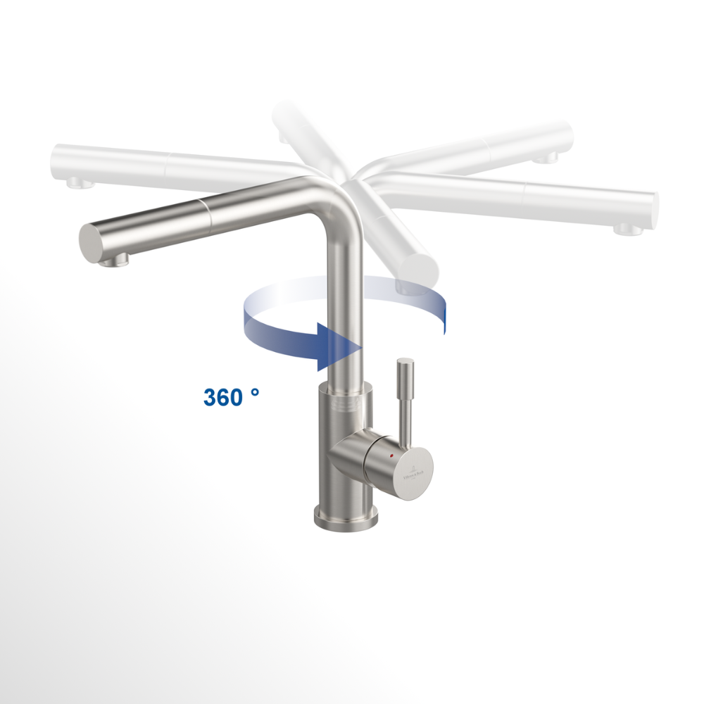 Robinet cuisine VILLEROY ET BOCH Steel Shower | Batinea