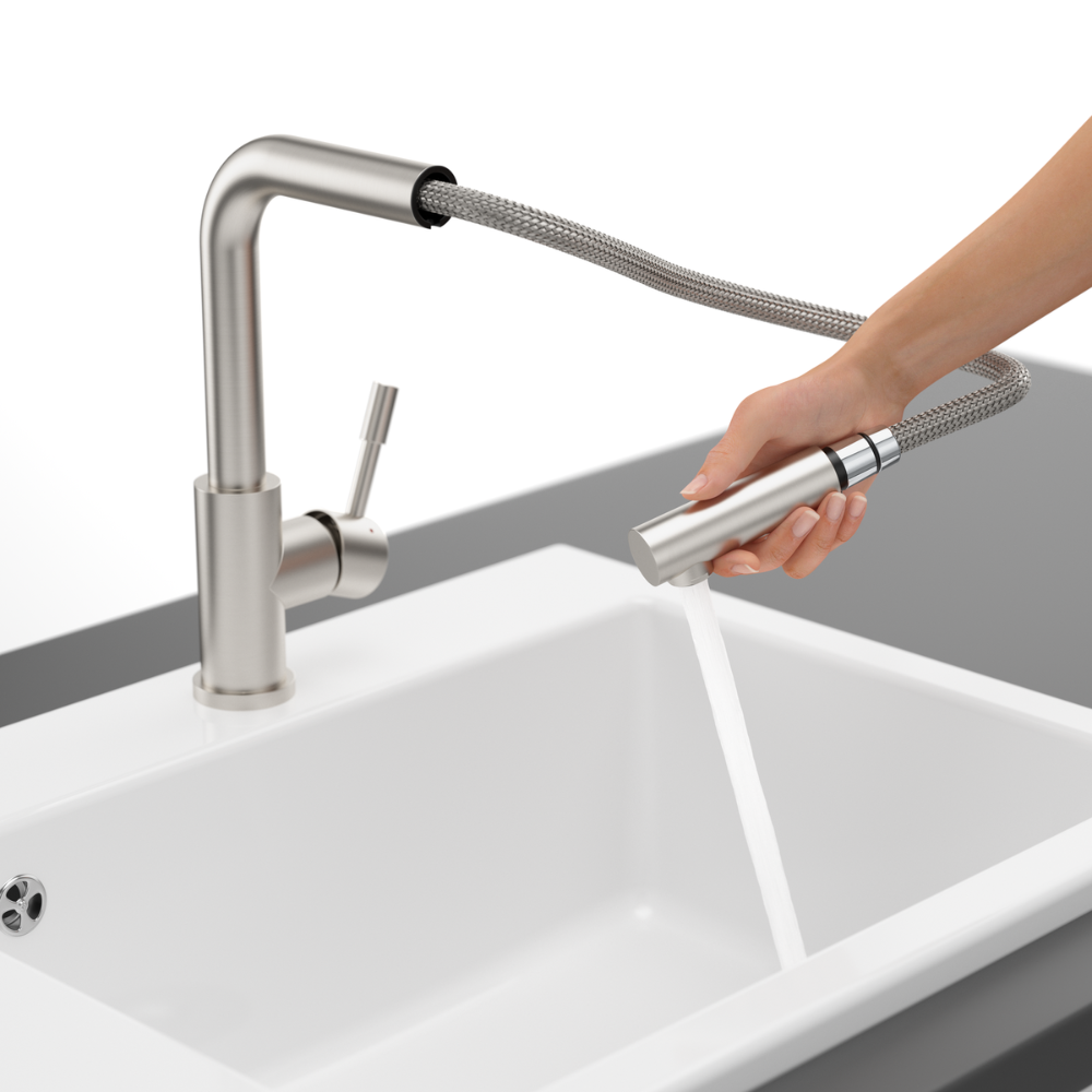 Robinet cuisine VILLEROY ET BOCH Steel Shower | Batinea