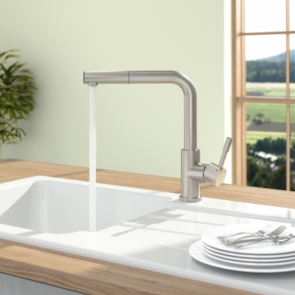 Robinet cuisine VILLEROY ET BOCH Steel Shower | Batinea
