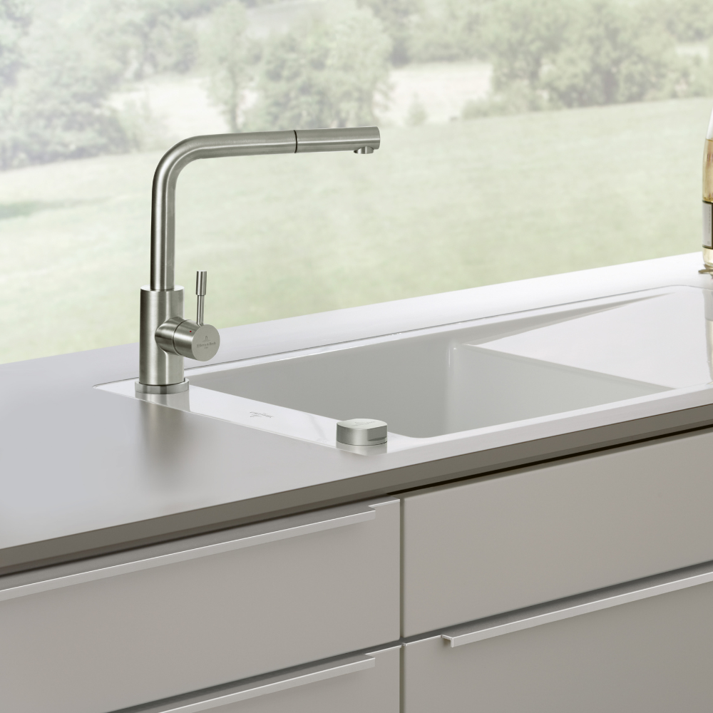 Robinet cuisine VILLEROY ET BOCH Steel Shower | Batinea