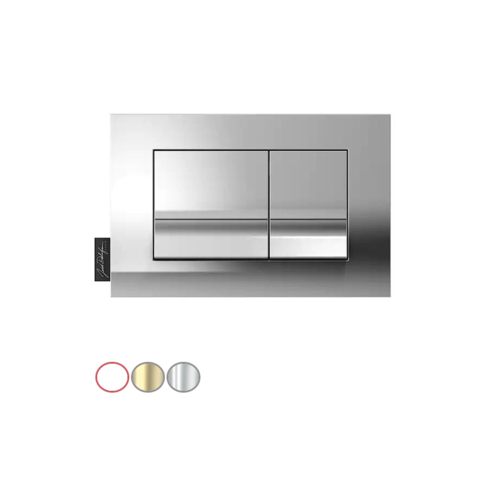 Plaque De Commande Avec Kit Levier Pour Geberit Sigma 20 UP300 & UP320 - Anneau Noir Argenté