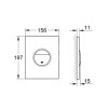 Plaque de commande WC GROHE Sail