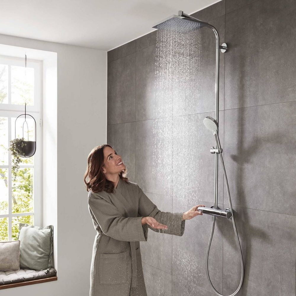 Colonne de douche thermostatique HANSGROHE Crometta E | Batinea