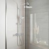 Colonne de douche thermostatique HANSGROHE Vernis Blend Ecosmart+ 26318000 au mur
