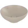 Vasque ronde à poser VILLEROY ET BOCH Loop and Friends non meulé Almond CeramicPlus 38 x 38 4A4501AM | Batinea
