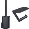 Lot d'accessoires pour WC HANSGROHE WallStoris porte-brosse mural + porte-papier WC avec tablette noir mat produit