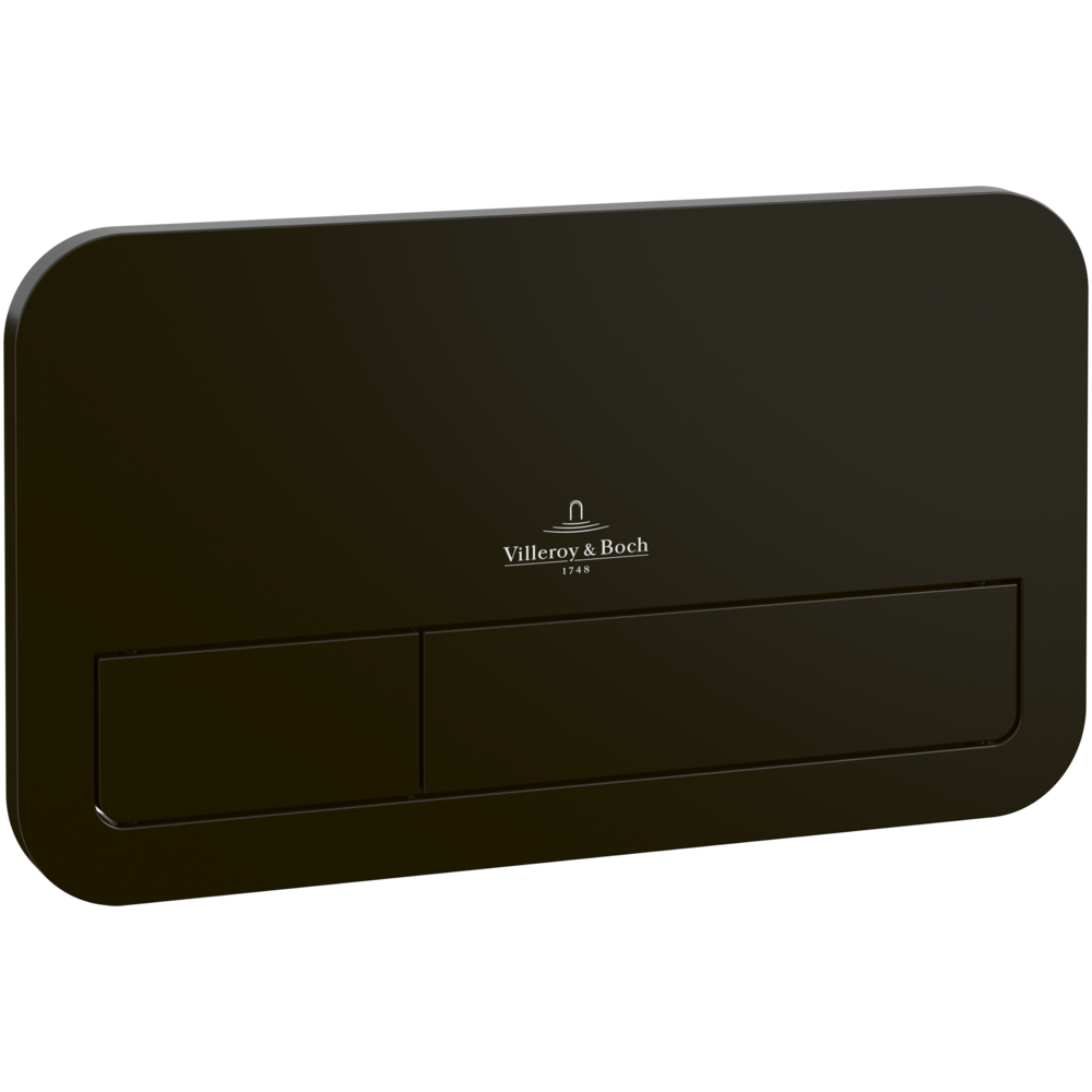 Plaque de déclenchement WC VILLEROY ET BOCH ViConnect 200S noir mat_922490AN