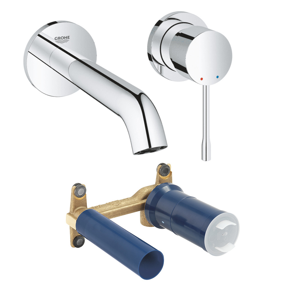 Mitigeur mural lavabo Grohe Essence - Taille M - Chromé