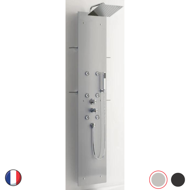 Colonne de douche hydromassante en verre AQUAGLASS Kinedo