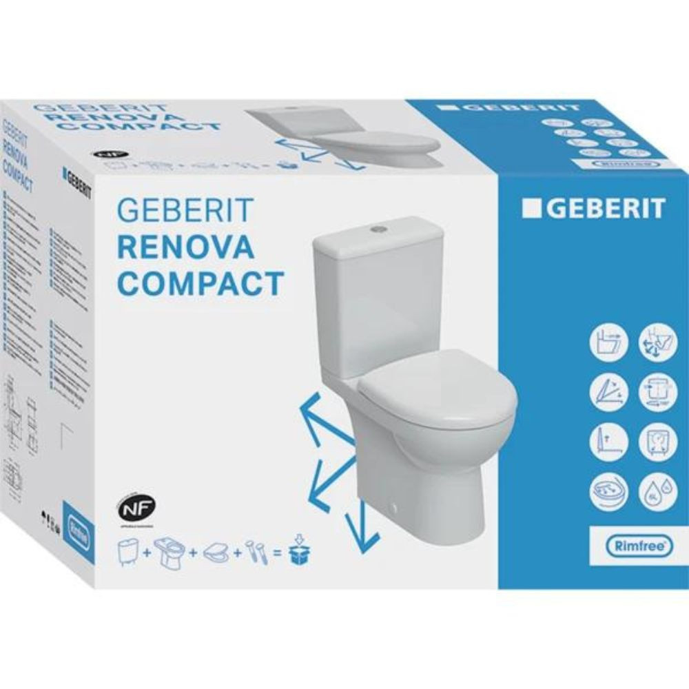 WC au sol compact sans bride 
