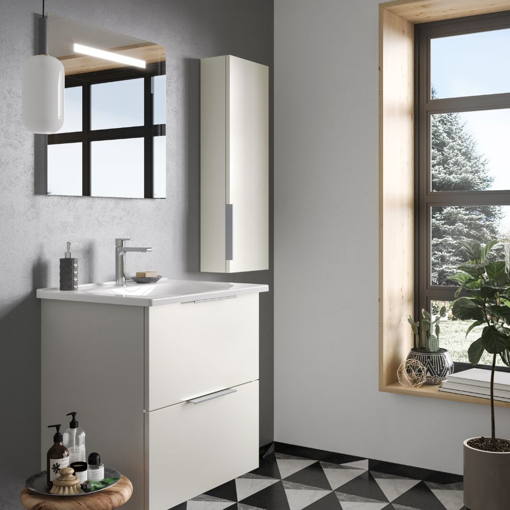 Meuble simple vasque BURGBAD Olena
