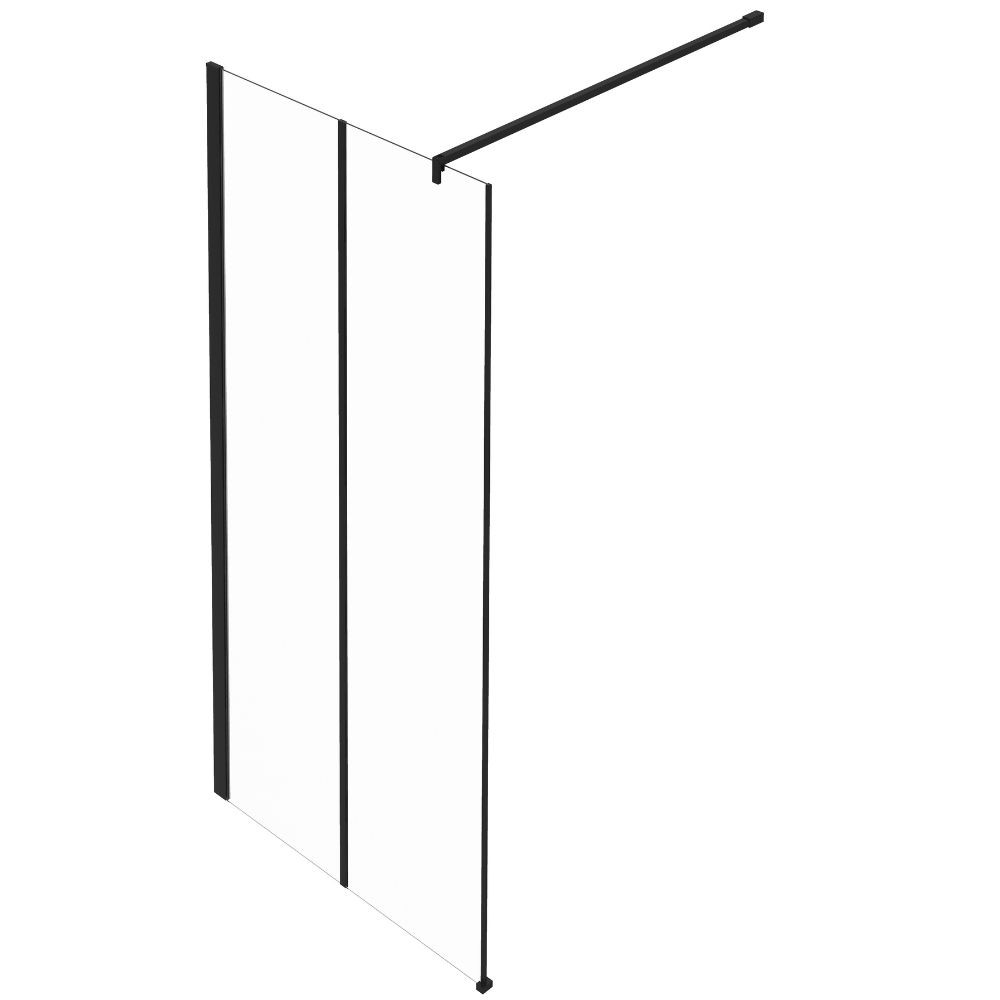 Paroi de douche Jacob Delafon Serenity style Loft noir mat | Batinea